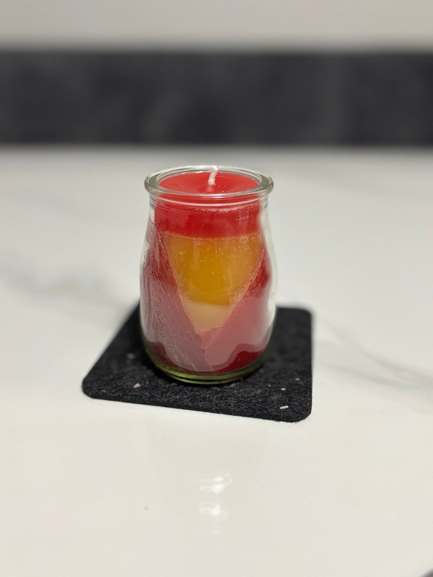 Kerze im Glas