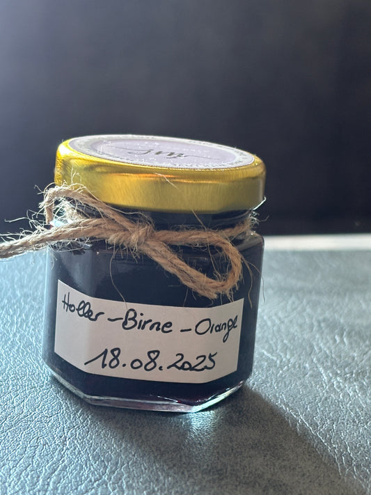 Holunderbeere mit Birne und Orange